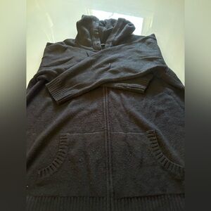 Torrid Black Hooded Zip Front Cardigan